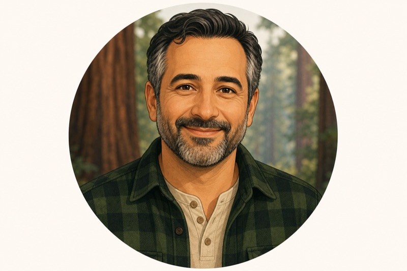 Ali, host of The Crow's Nest Retreat — a friendly portrait illustration