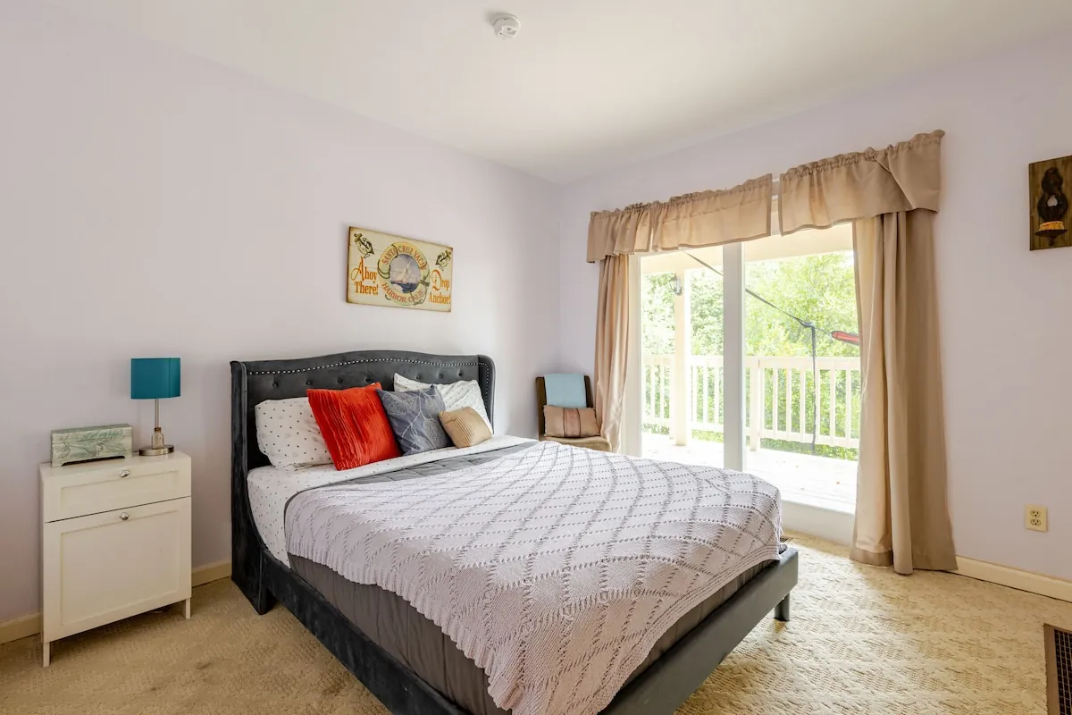 Half bath with modern fixtures